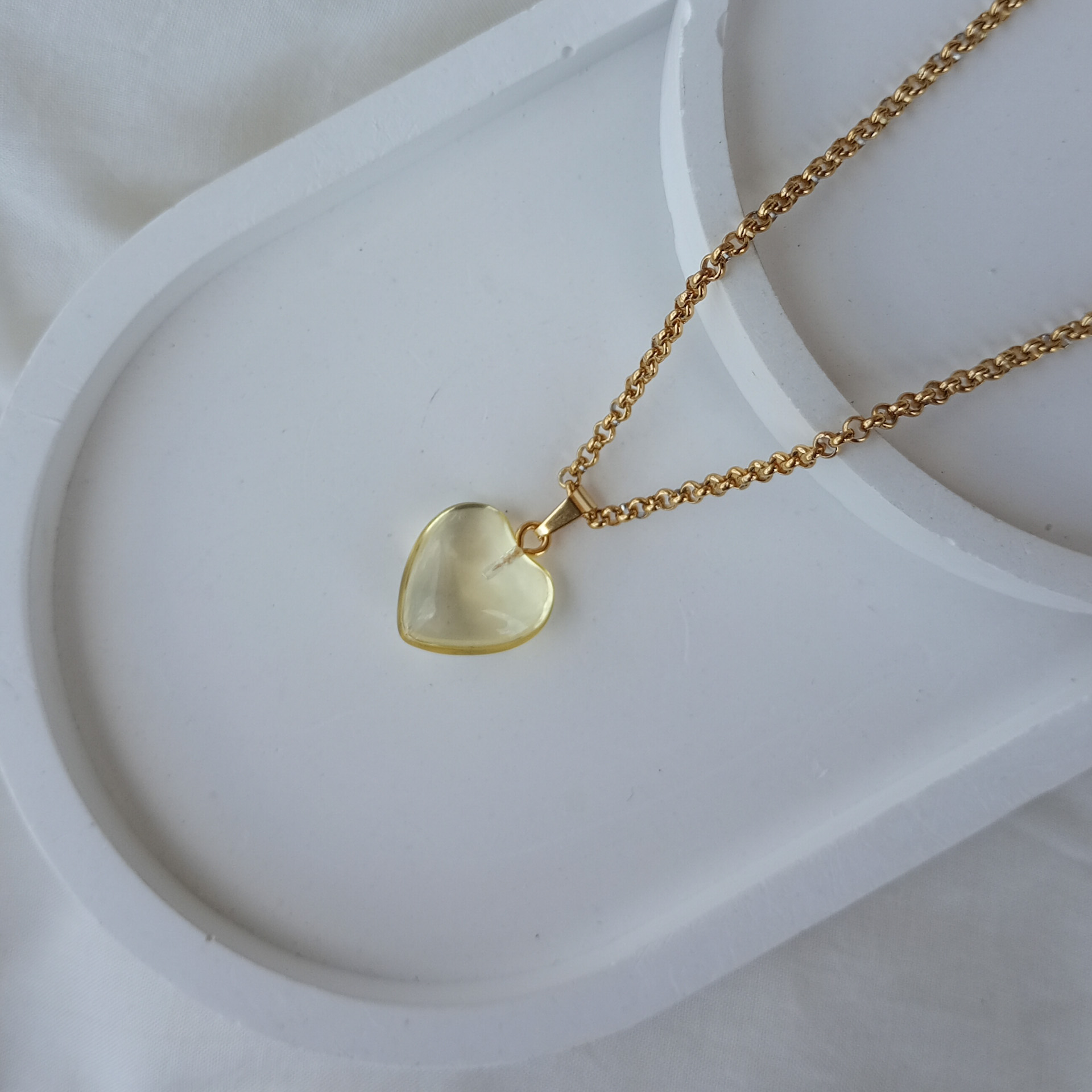 Cadenita corazón amarillo